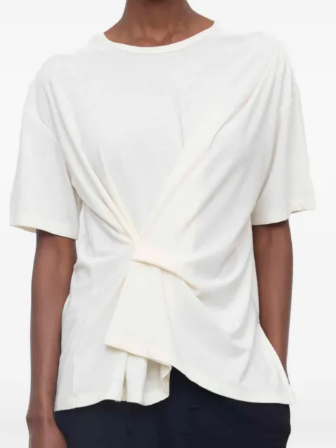 Eleh twist-detail T-shirt