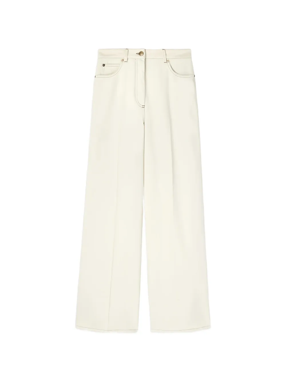 Agnona belt-loop wide-leg trousers - Toni neutri