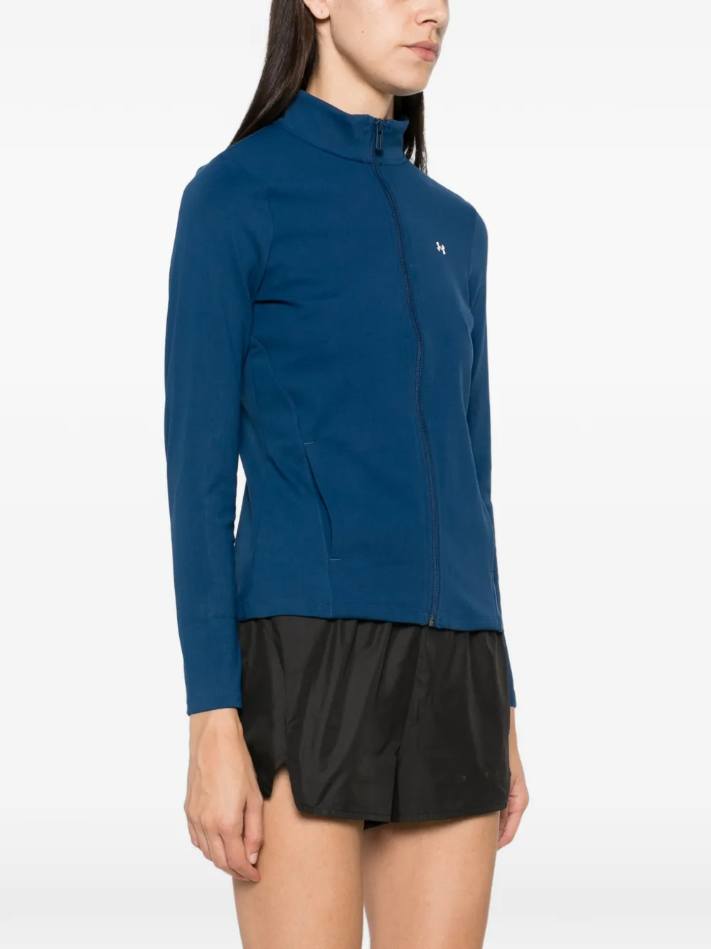 Under Armour Trui met logo-print en rits Blauw