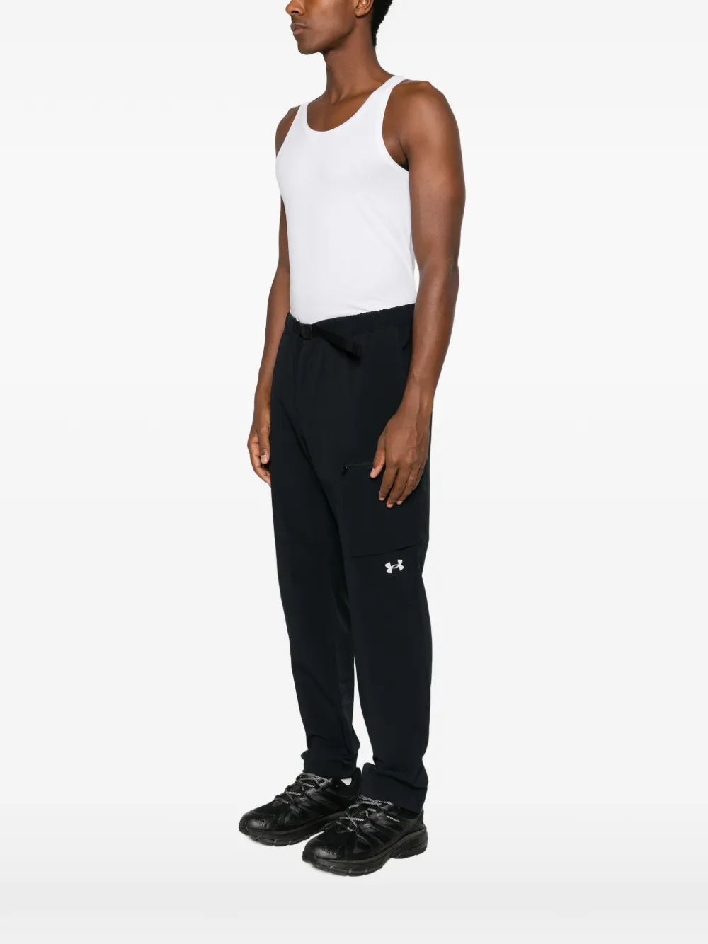 Under Armour Explor Treklite belted cargo track pants Zwart