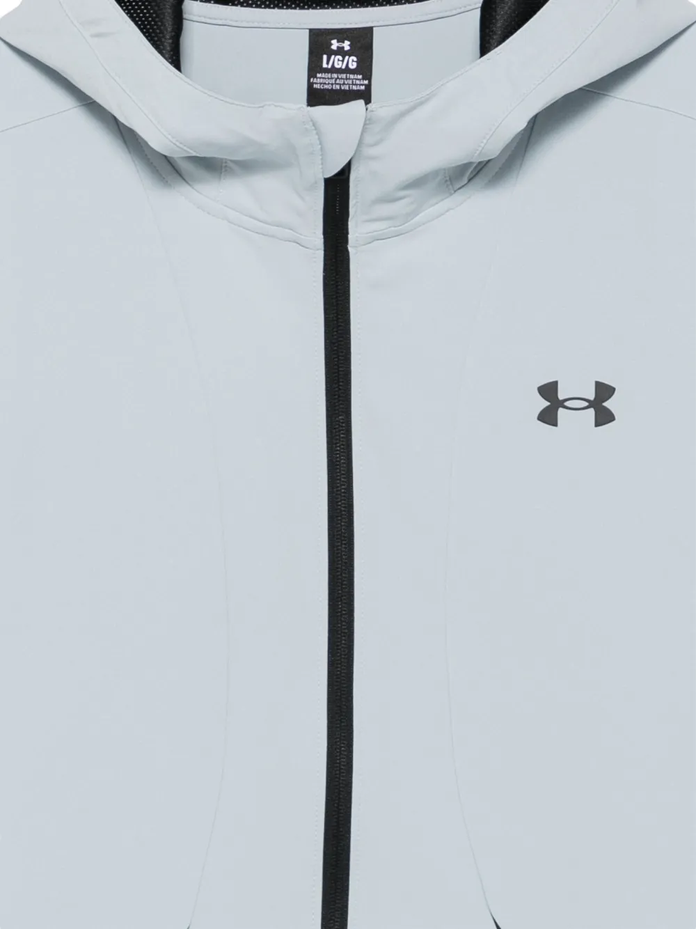 Under Armour logo-print hooded jacket Blauw