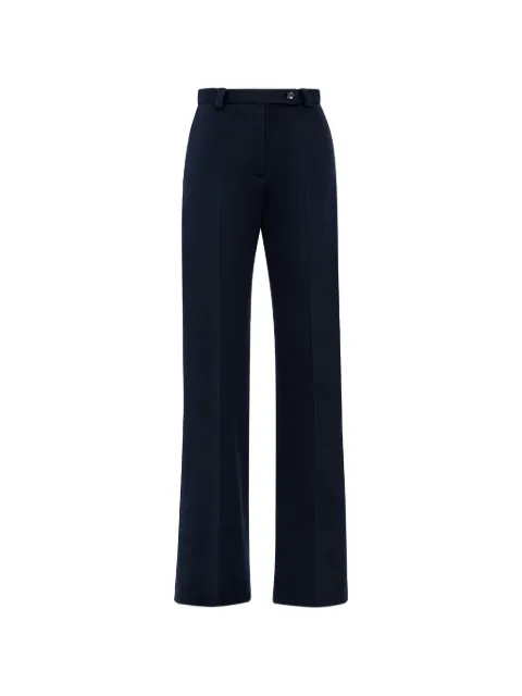 Tela pantalones rectos con pinzas