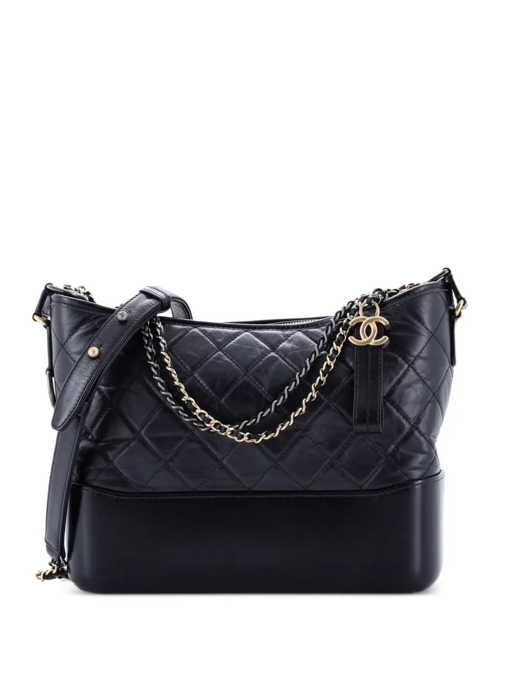 CHANEL Pre-Owned Gabrielle Quilted Aged Calfskin Medium hobo bag - Blau