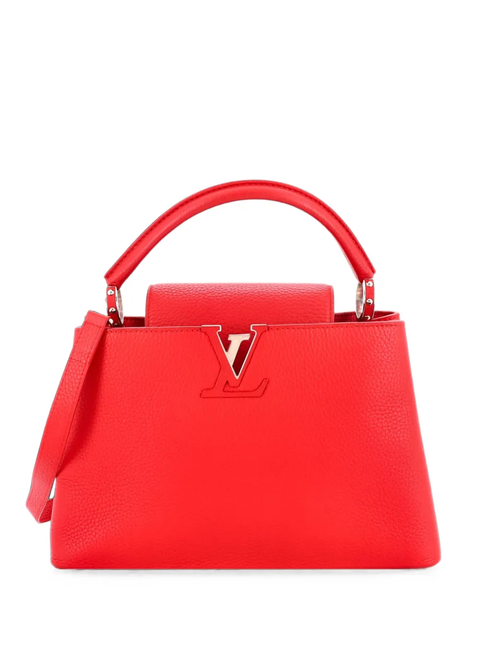 Louis Vuitton Pre-Owned Capucines Bag Leather PM satchel - Rosso