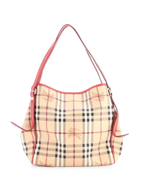 Burberry Pre-Owned Canterbury Haymarket Coated Canvas Small tote bag