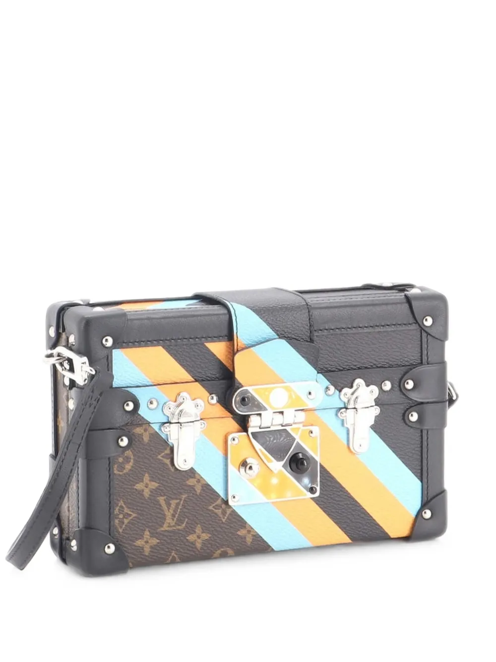 Louis Vuitton Pre-Owned Petite Malle Handbag Limited Edition Monogram Canvas clutch bag - Braun