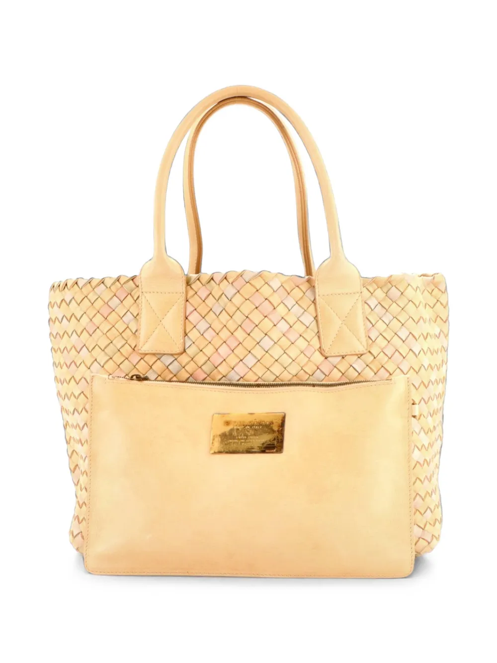 Bottega Veneta Pre-Owned Cabat Intrecciato Nappa Small tote bag - Multicolore