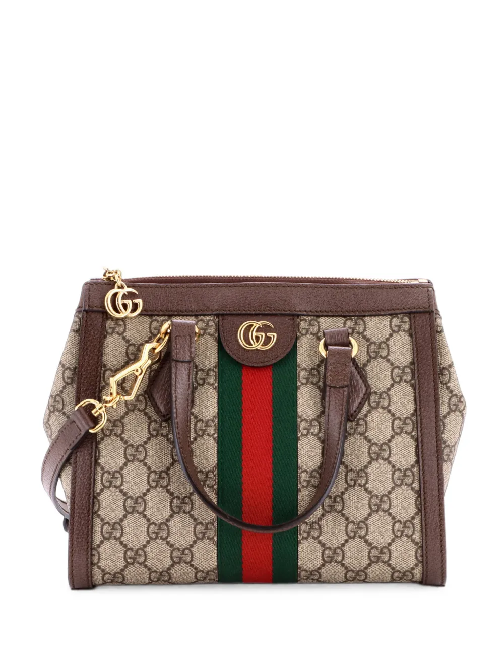 Gucci Pre-Owned Ophidia Top Handle GG Coated Canvas Small tote bag - Braun