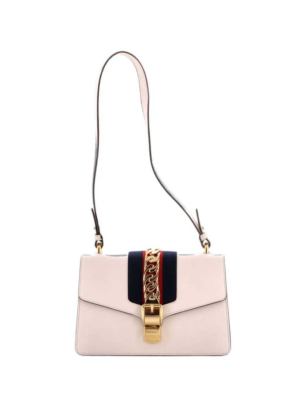 Gucci Pre-Owned Borsa a spalla Sylvie piccola in pelle - Bianco