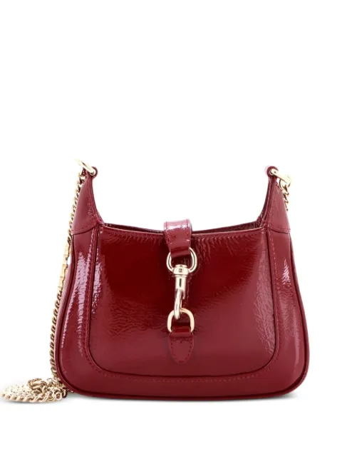 Gucci Pre-Owned Jackie Notte Chain Patent Mini shoulder bag