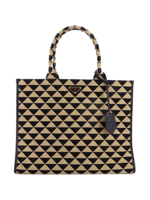 Prada Pre-Owned Symbole Shopper Jacquard Large tote bag