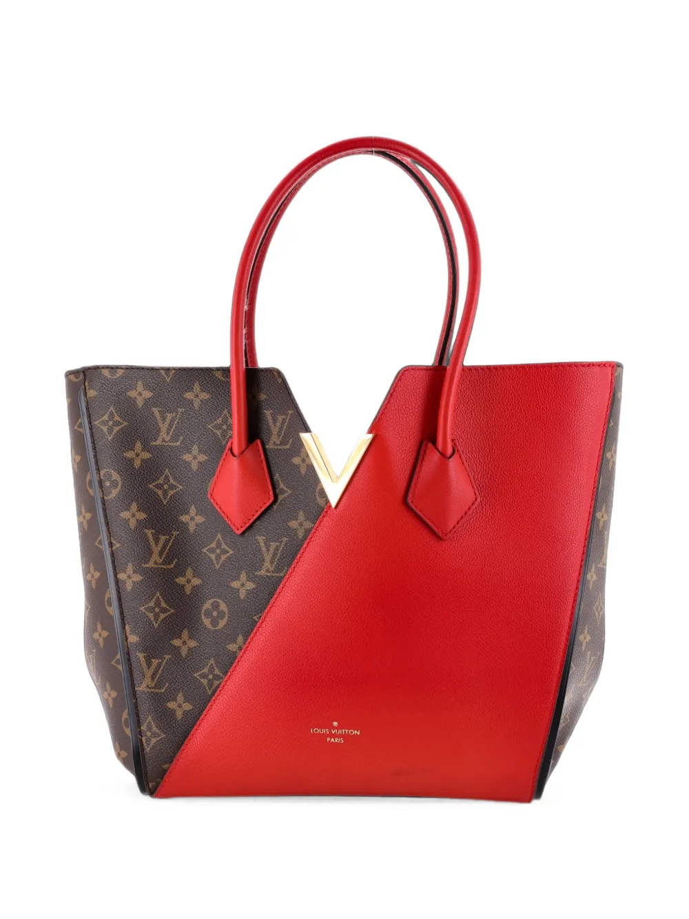Louis Vuitton Pre-Owned Kimono Handbag Monogram Canvas and Leather MM tote bag - Marrone