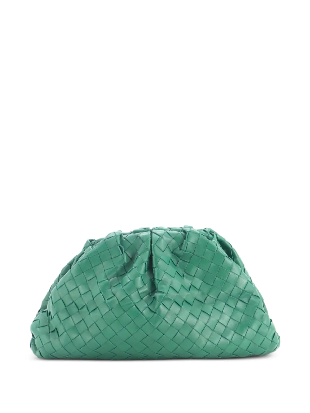 Bottega Veneta Pre-Owned The Pouch Intrecciato Nappa clutch bag - Grün