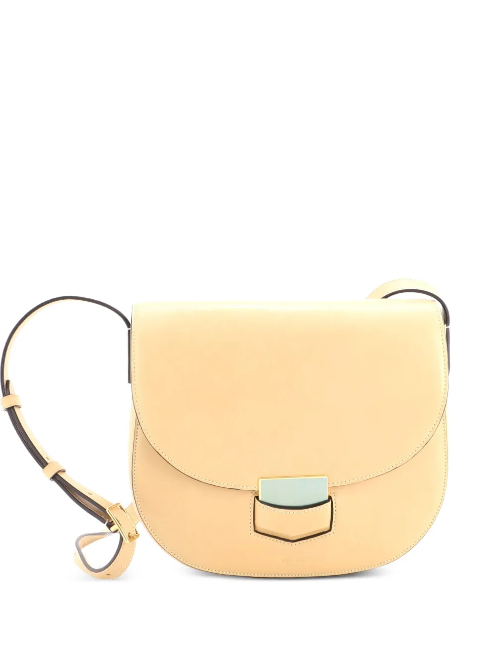 Celine Pre-Owned Trotteur Calfskin Medium crossbody bag - Nude