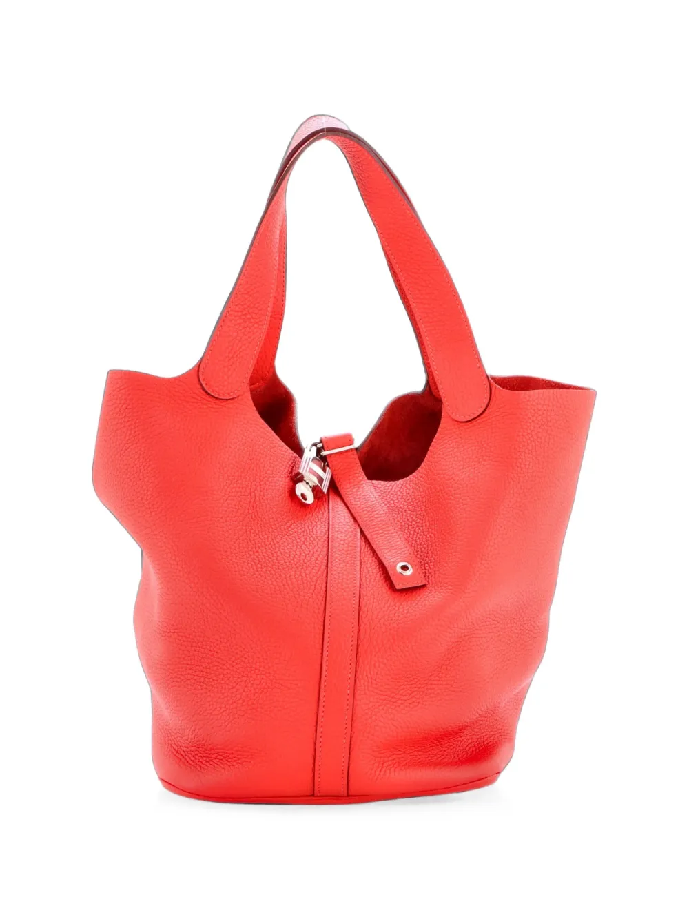 Hermès Pre-Owned sac seau Picotin Lock Bag Clemence GM - Rouge Hermès Pre-Owned sac seau Picotin Lock Bag Clemence GM - Rouge