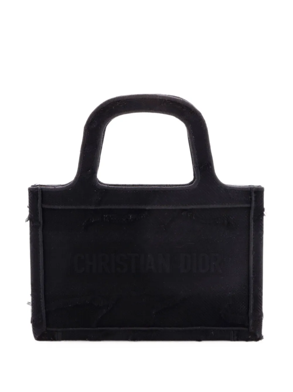 Christian Dior Pre-Owned Book Camouflage Embroidered Canvas Mini tote bag - Schwarz