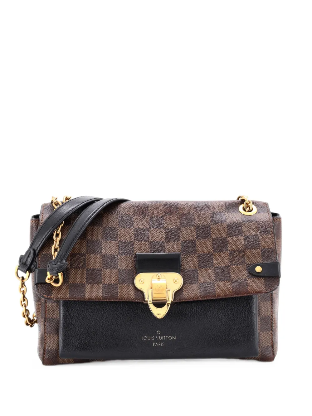 Louis Vuitton Pre-Owned Vavin Handbag Damier with Leather PM crossbody bag - Nero