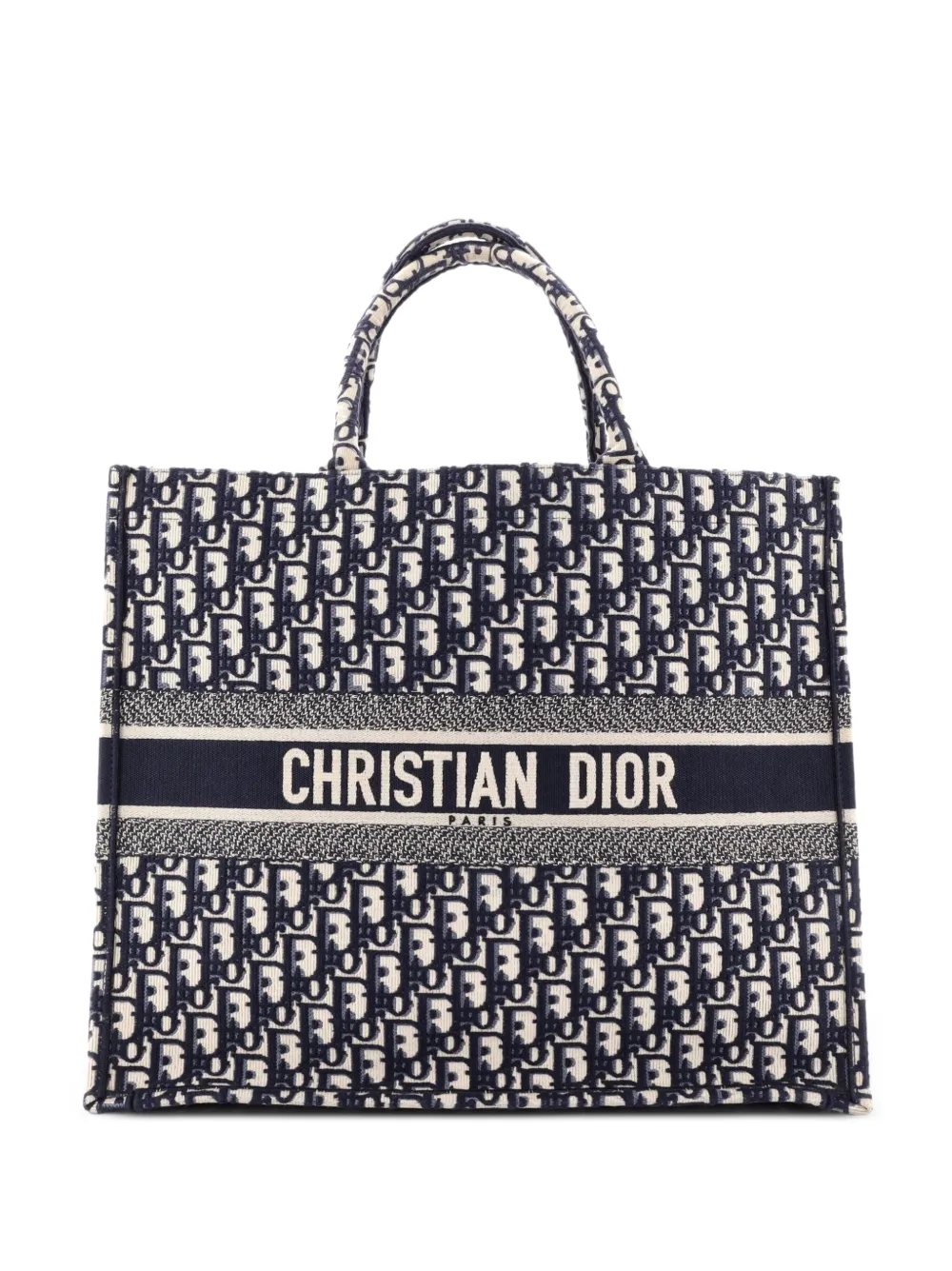 Christian Dior Pre-Owned Book Oblique Canvas Large tote bag - Blau