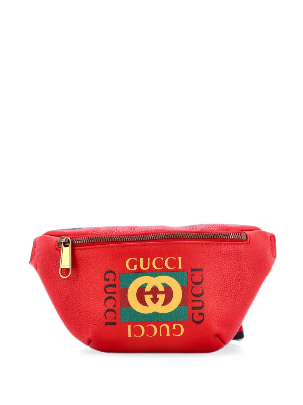 Gucci Pre-Owned petit sac banane à logo imprimé - Rouge Gucci Pre-Owned petit sac banane à logo imprimé - Rouge