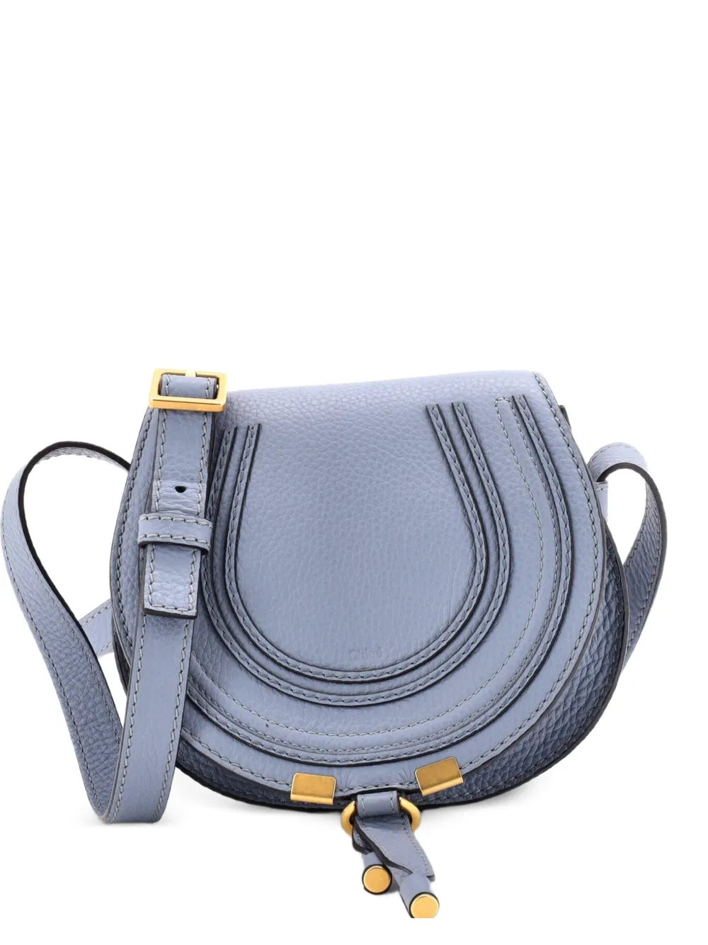 Chloé Pre-Owned Marcie Leather Mini crossbody bag - Blau
