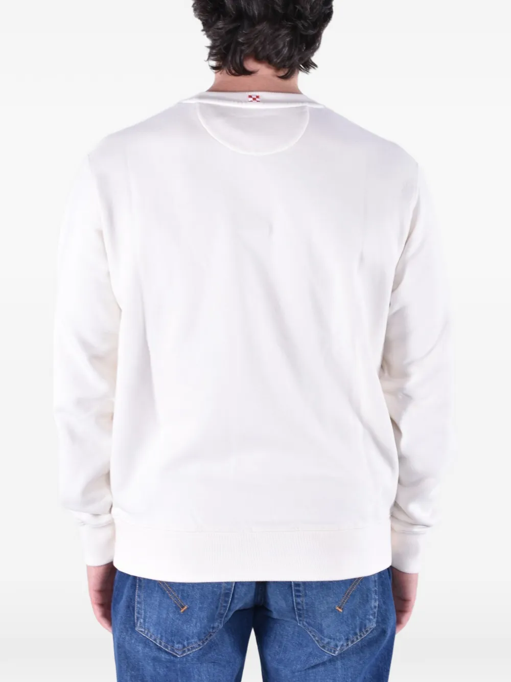 MC2 Saint Barth cream Soho cotton sweatshirt with St. Barth print Beige