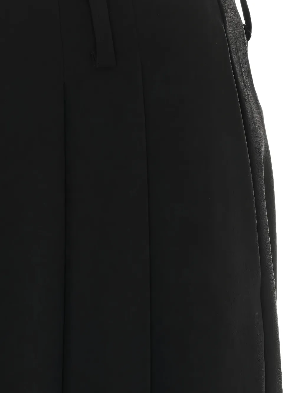 Eleh Geplooide broek met riemlussen Zwart