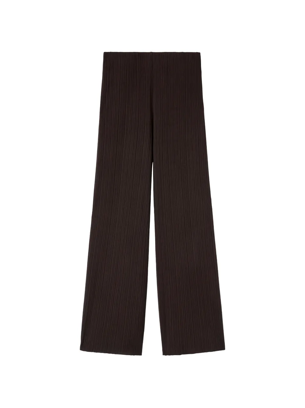Agnona Corteccia plissé-effect straight trousers - Marrone