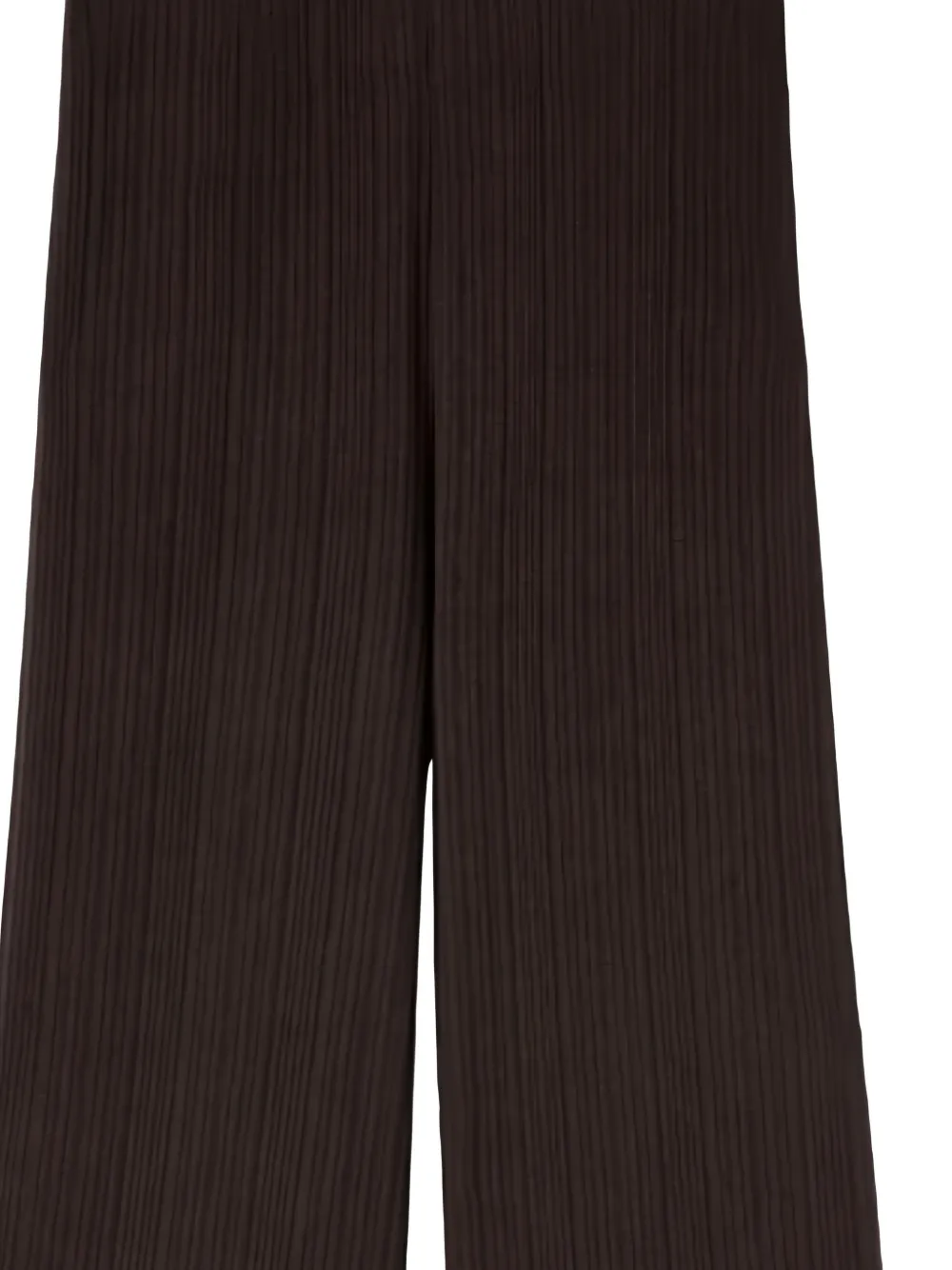 Agnona Corteccia straight broek met plissé-effect Bruin