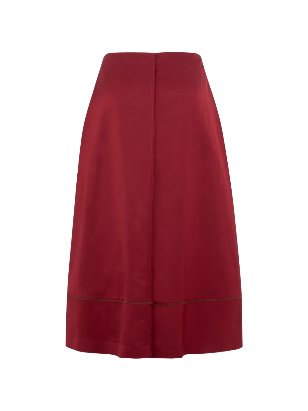 Tela Midi-rok met franje Rood