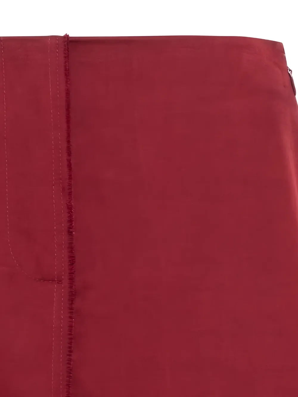 Tela Midi-rok met franje Rood