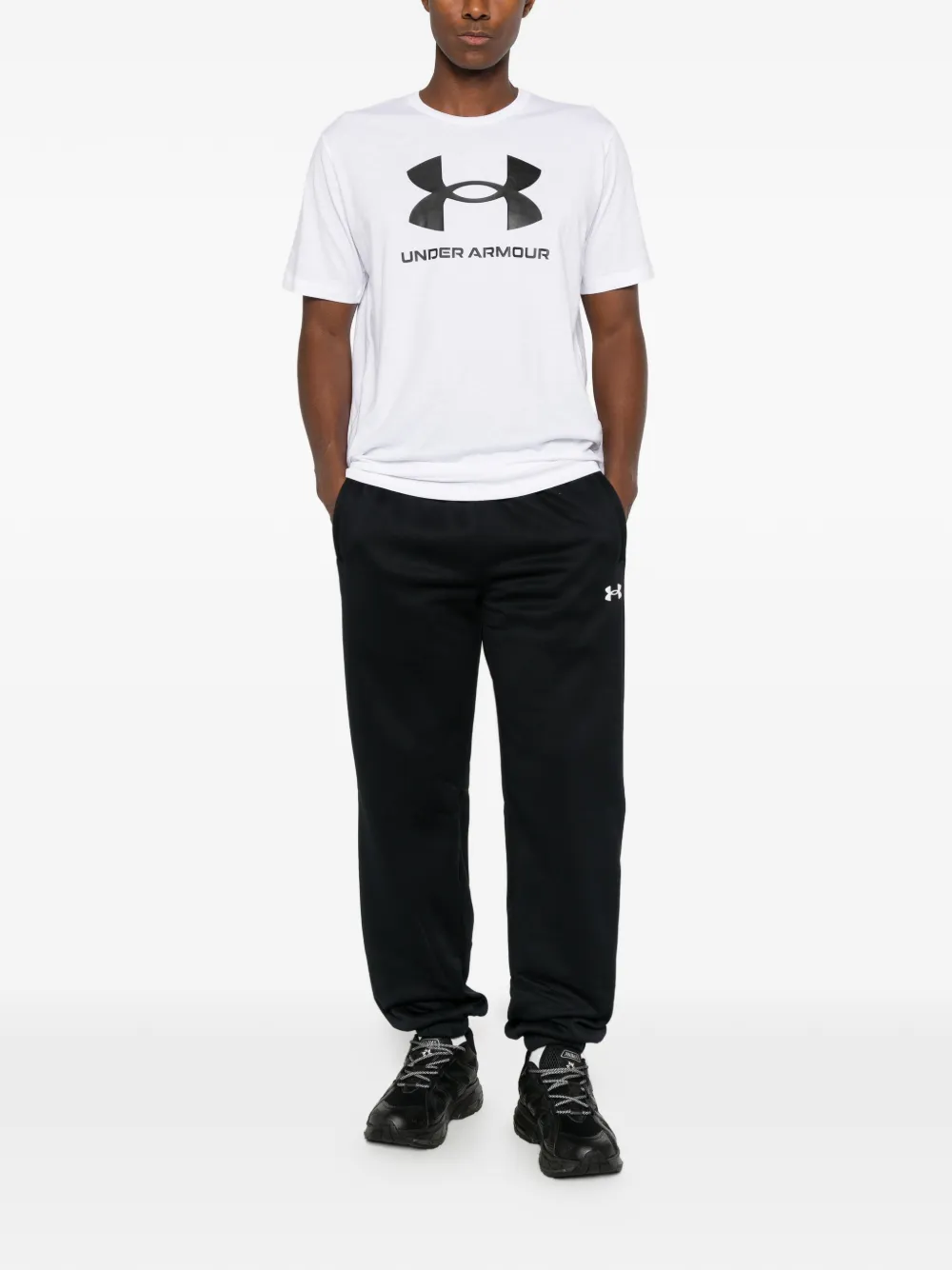Under Armour logo-print track pants Zwart