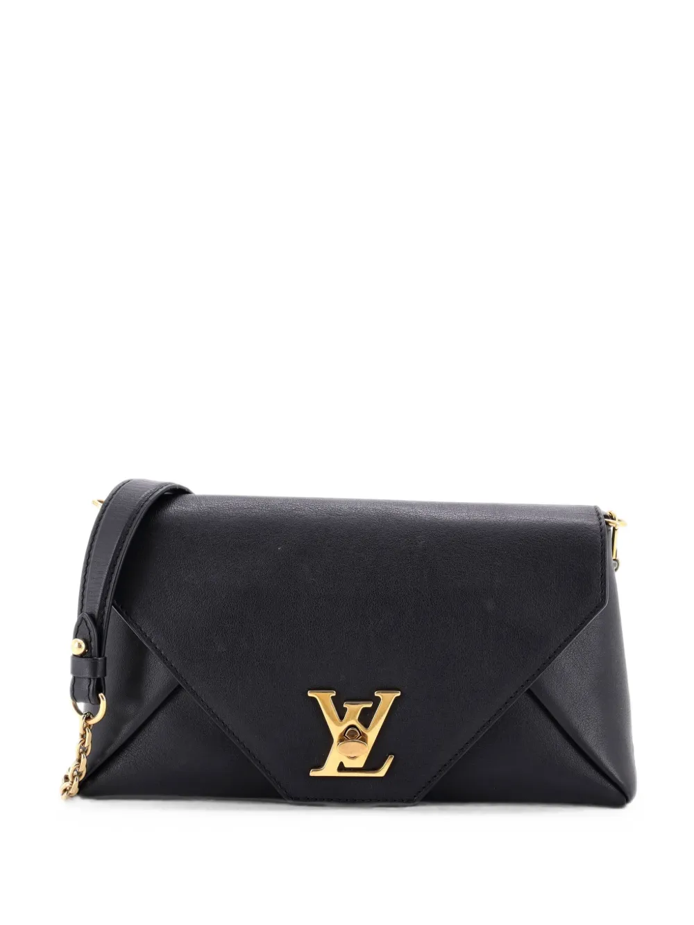 Louis Vuitton Pre-Owned Love Note Chain Clutch Leather crossbody bag - Nero
