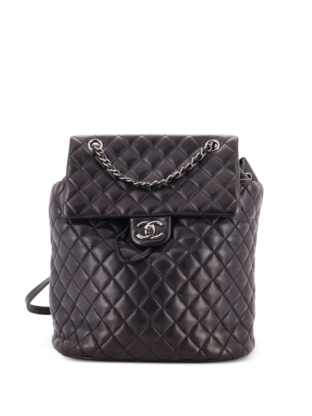 CHANEL Pre-Owned Urban Spirit Quilted Lambskin Large backpack - Blue