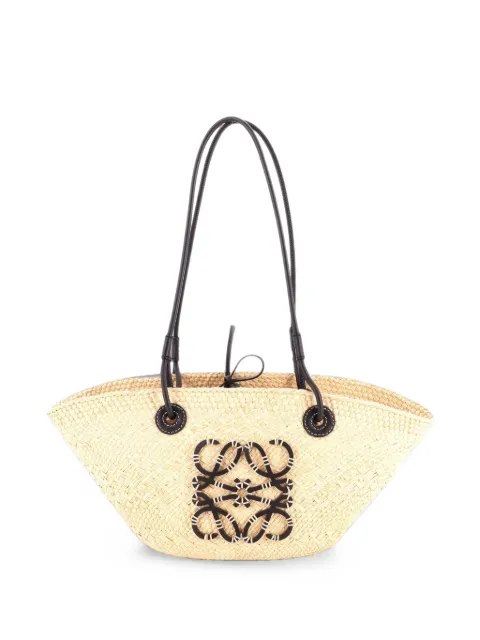 Loewe Pre-Owned Anagram Basket Raffia Small tote bag