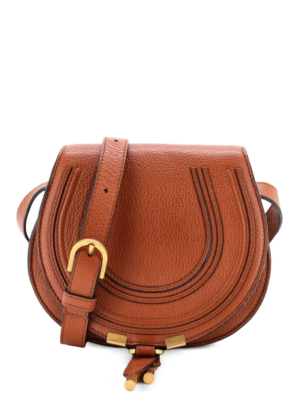 Chloé Pre-Owned Marcie Leather Small crossbody bag - Braun