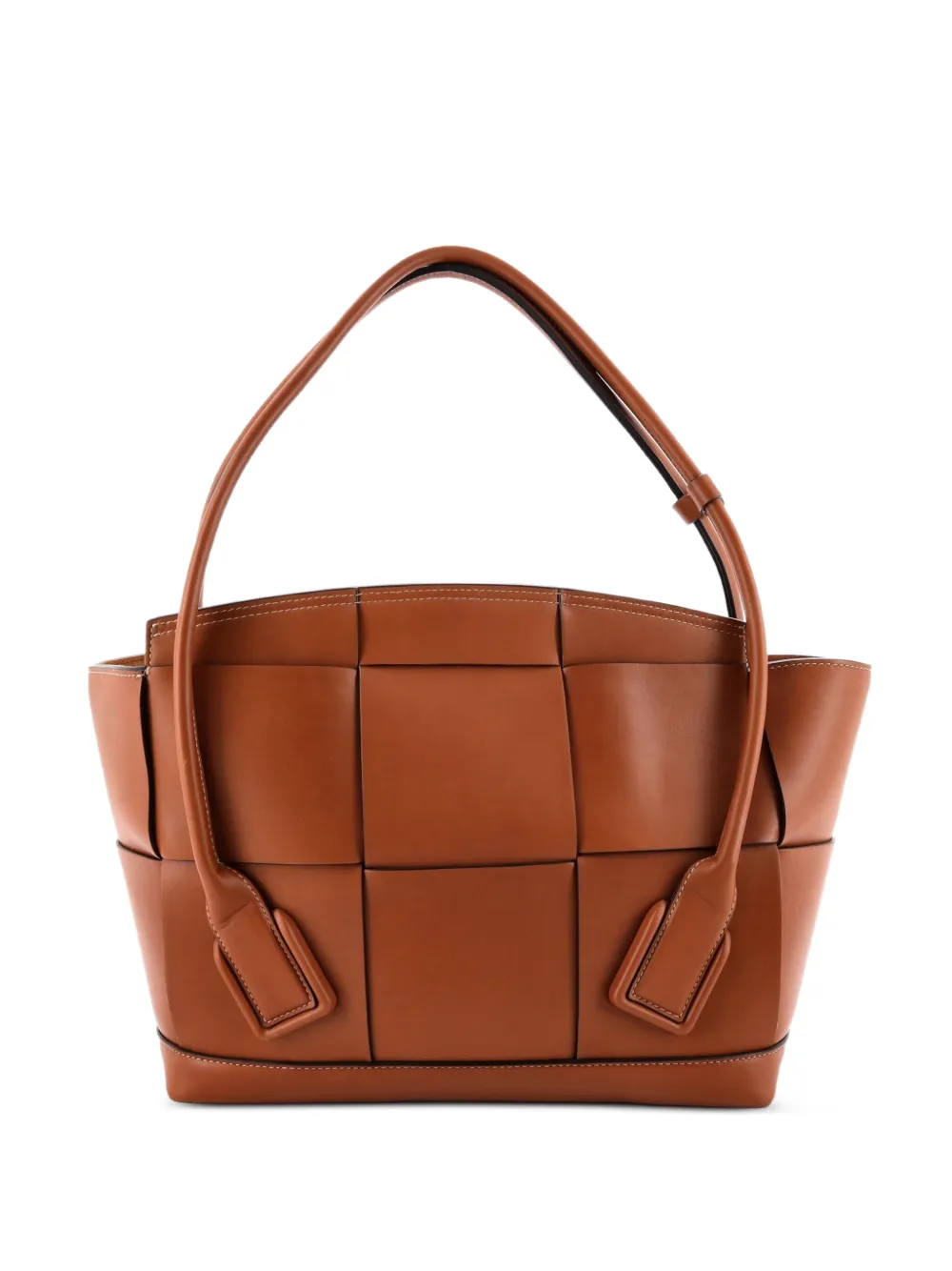 Bottega Veneta Pre-Owned Arco Bag Maxi Intrecciato Leather Medium shoulder bag - Brown