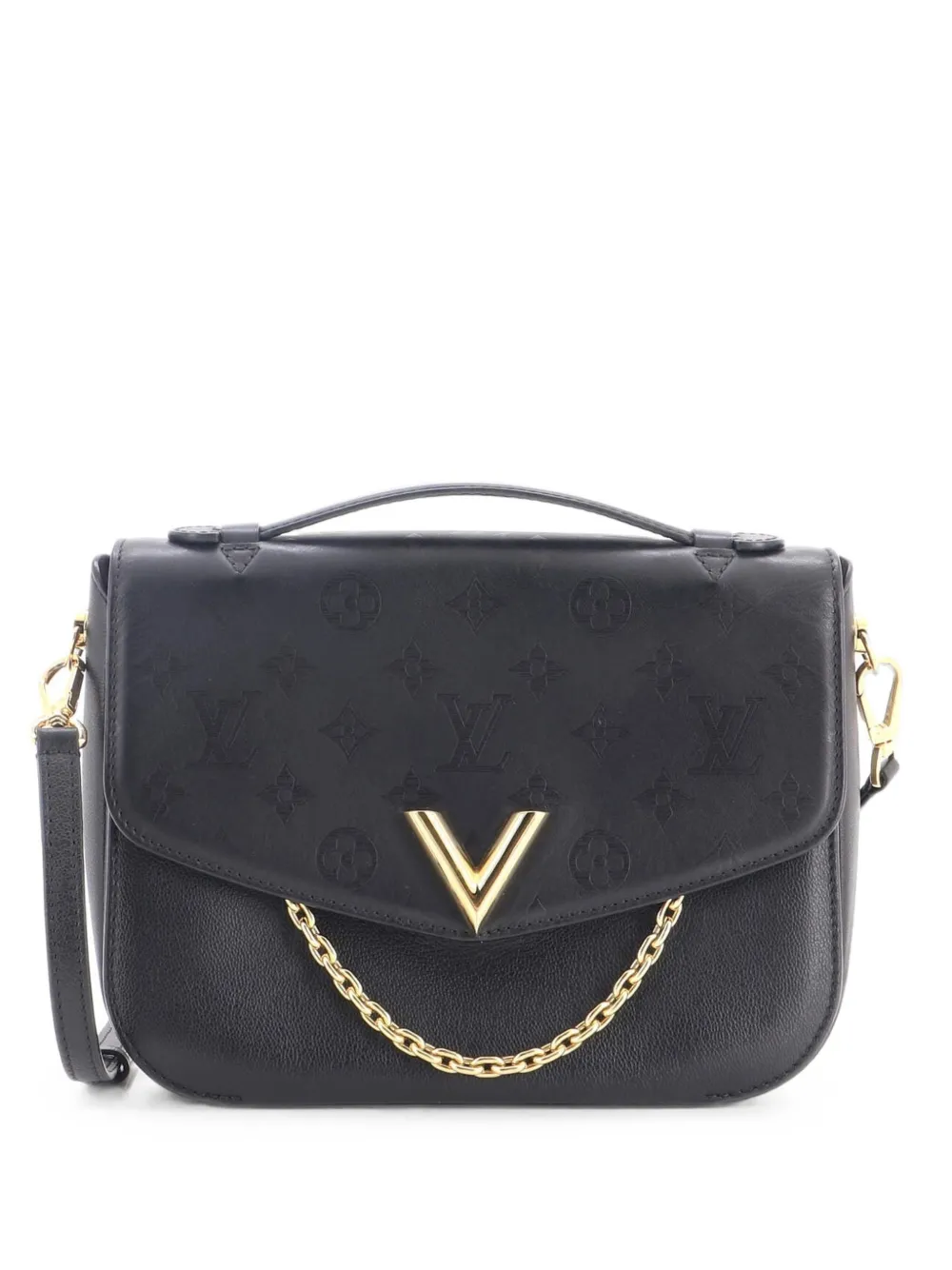 Louis Vuitton Pre-Owned Very Messenger Monogram Leather shoulder bag - Black
