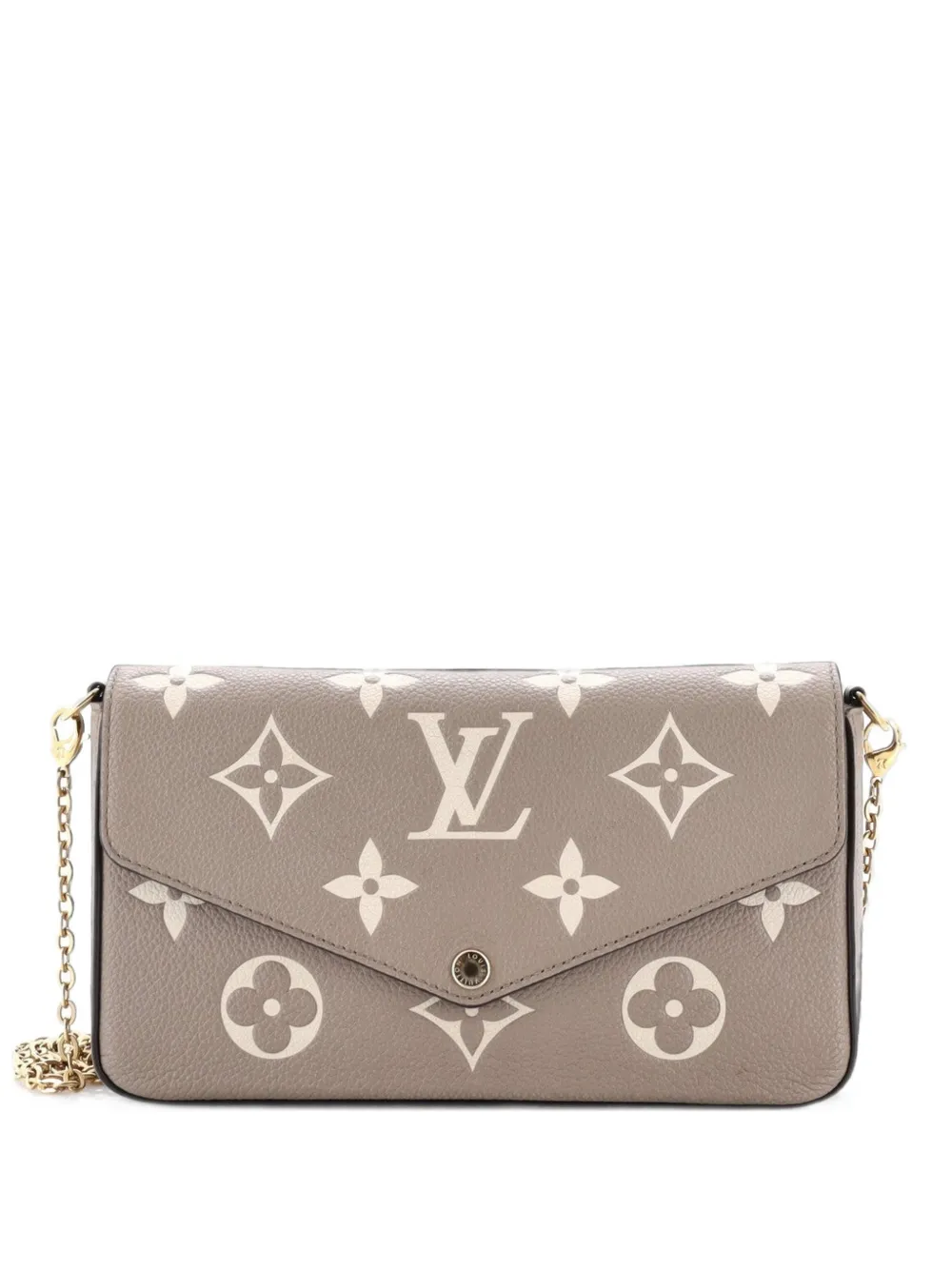 Louis Vuitton Pre-Owned Felicie Pochette Bicolor Monogram Empreinte Giant crossbody bag - Grau