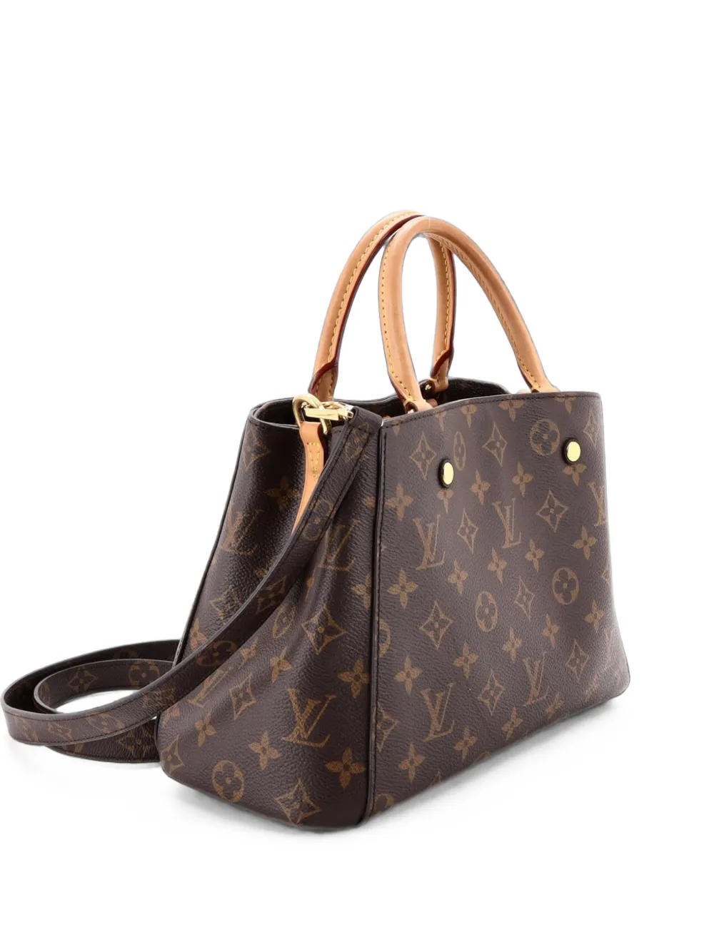 Louis Vuitton Pre-Owned Montaigne Handbag Monogram Canvas BB satchel - Marrone