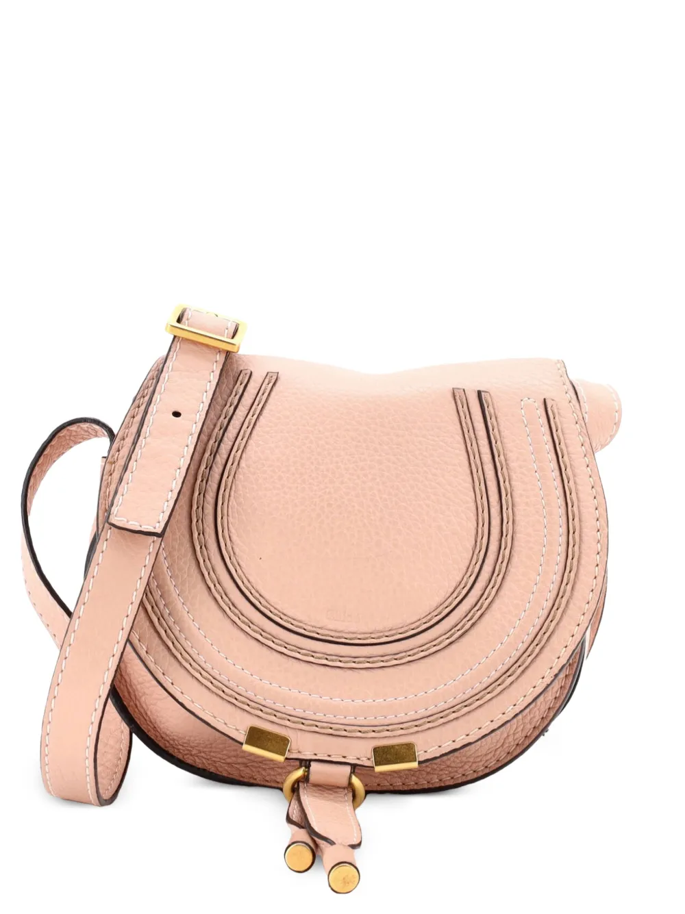 Chloé Pre-Owned Marcie Leather Mini crossbody bag - Rosa