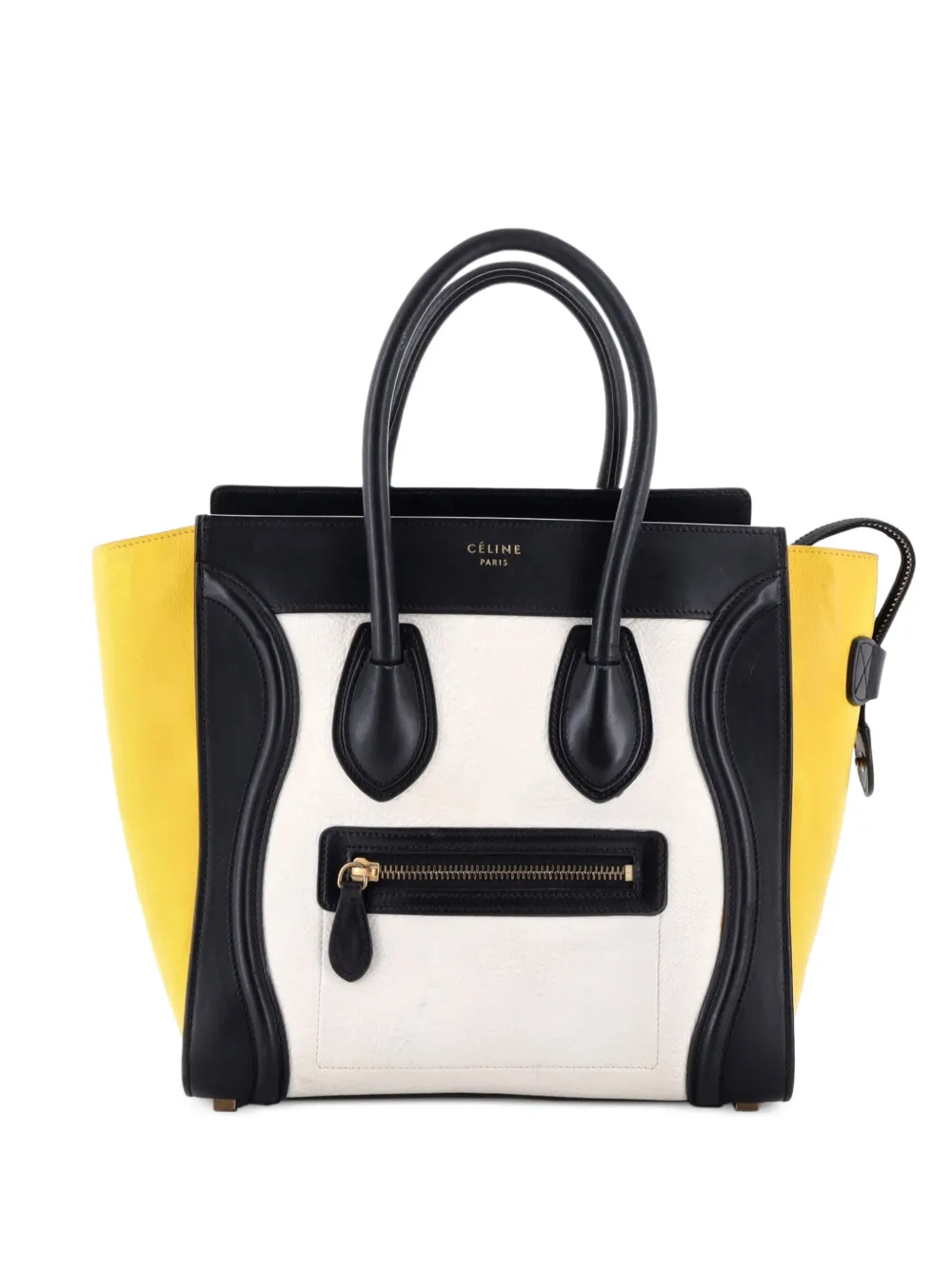 Celine Pre-Owned Tricolor Luggage Bag Leather Micro tote bag - Mehrfarbig