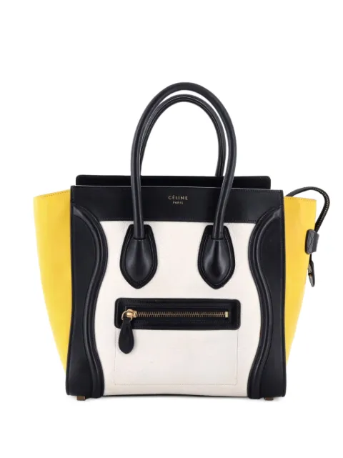 Celine Pre-Owned Tricolor Luggage Bag Leather Micro tote bag