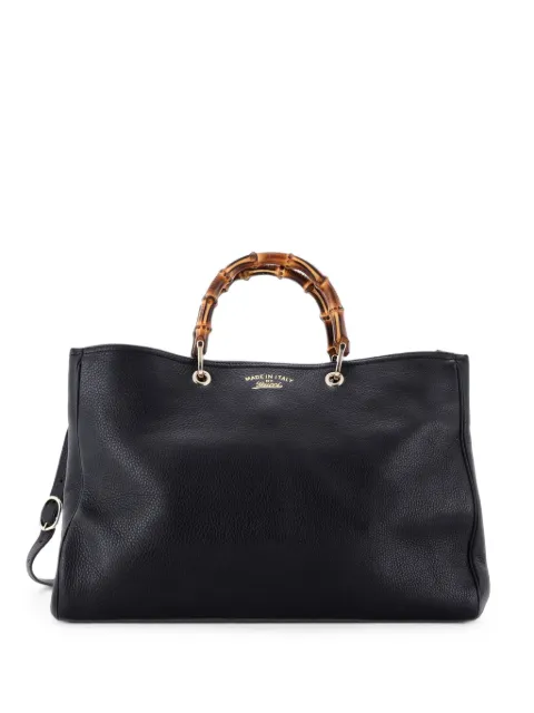 Gucci Pre-Owned Bamboo Shopper 皮质大号手提包