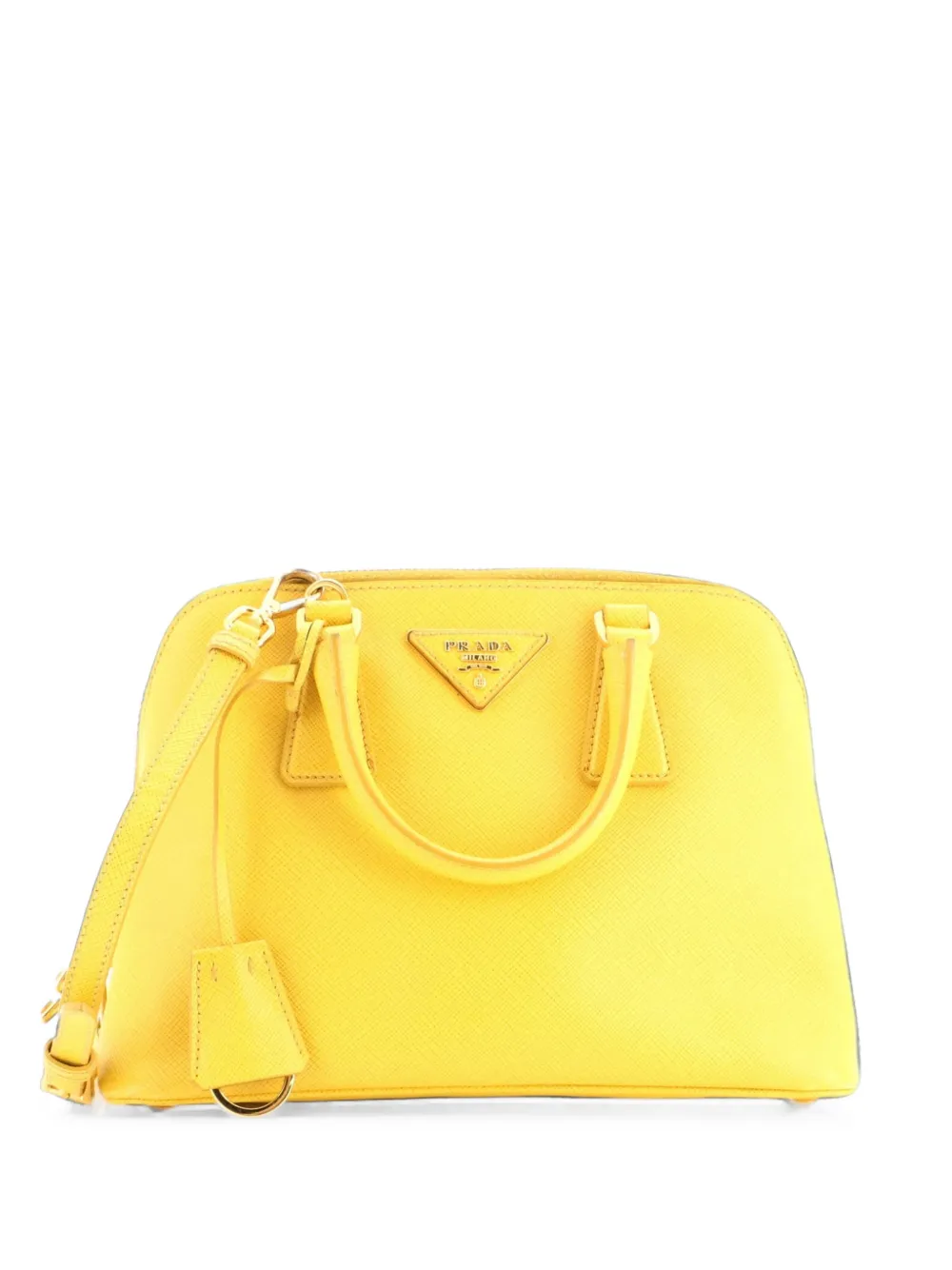 Prada Pre-Owned Promenade Bag Saffiano Leather Small satchel - Yellow