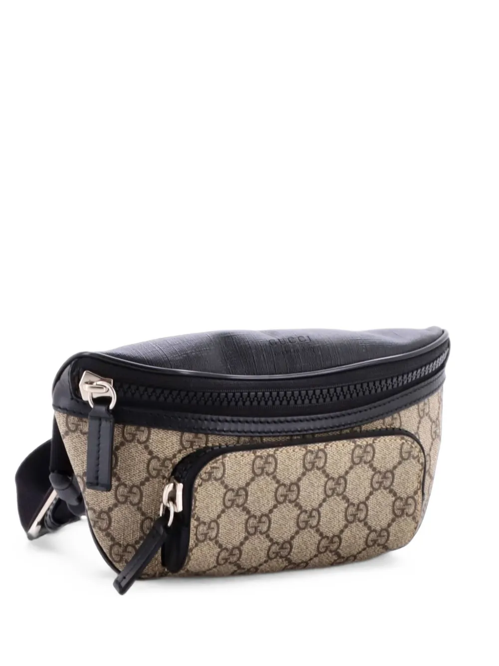 Gucci Pre-Owned sac banane Eden Waist Bag médium à motif GG - Noir Gucci Pre-Owned sac banane Eden Waist Bag médium à motif GG - Noir
