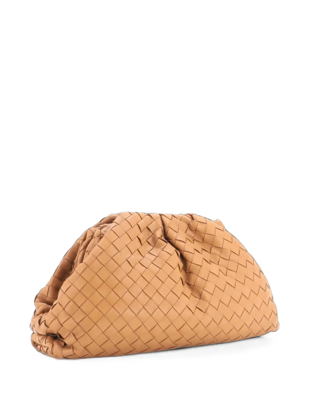 Bottega Veneta Pre-Owned pochette The Pouch Intrecciato Nappa - Marron Bottega Veneta Pre-Owned pochette The Pouch Intrecciato Nappa - Marron