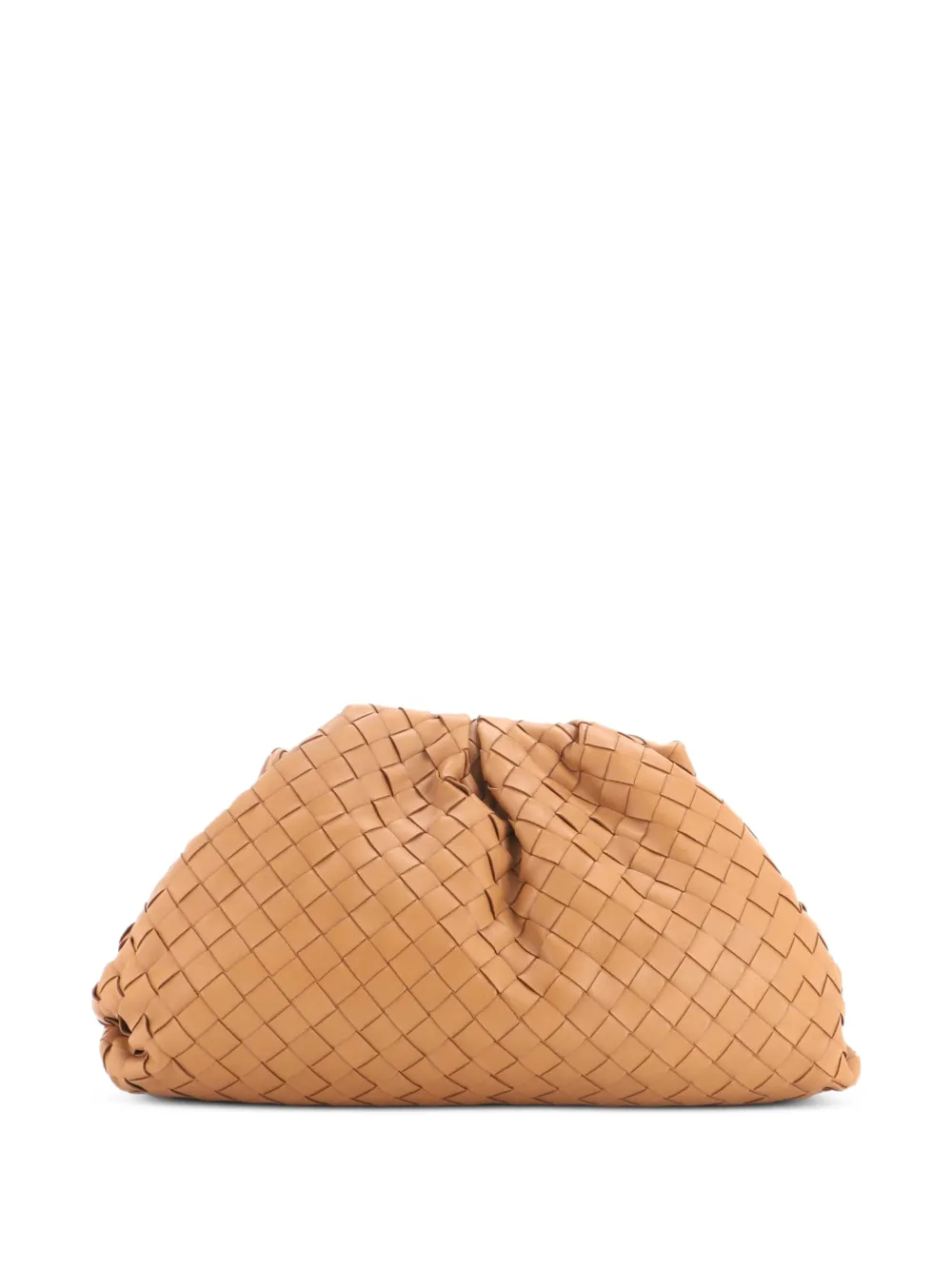 Bottega Veneta Pre-Owned The Pouch Intrecciato Nappa clutch bag - Braun