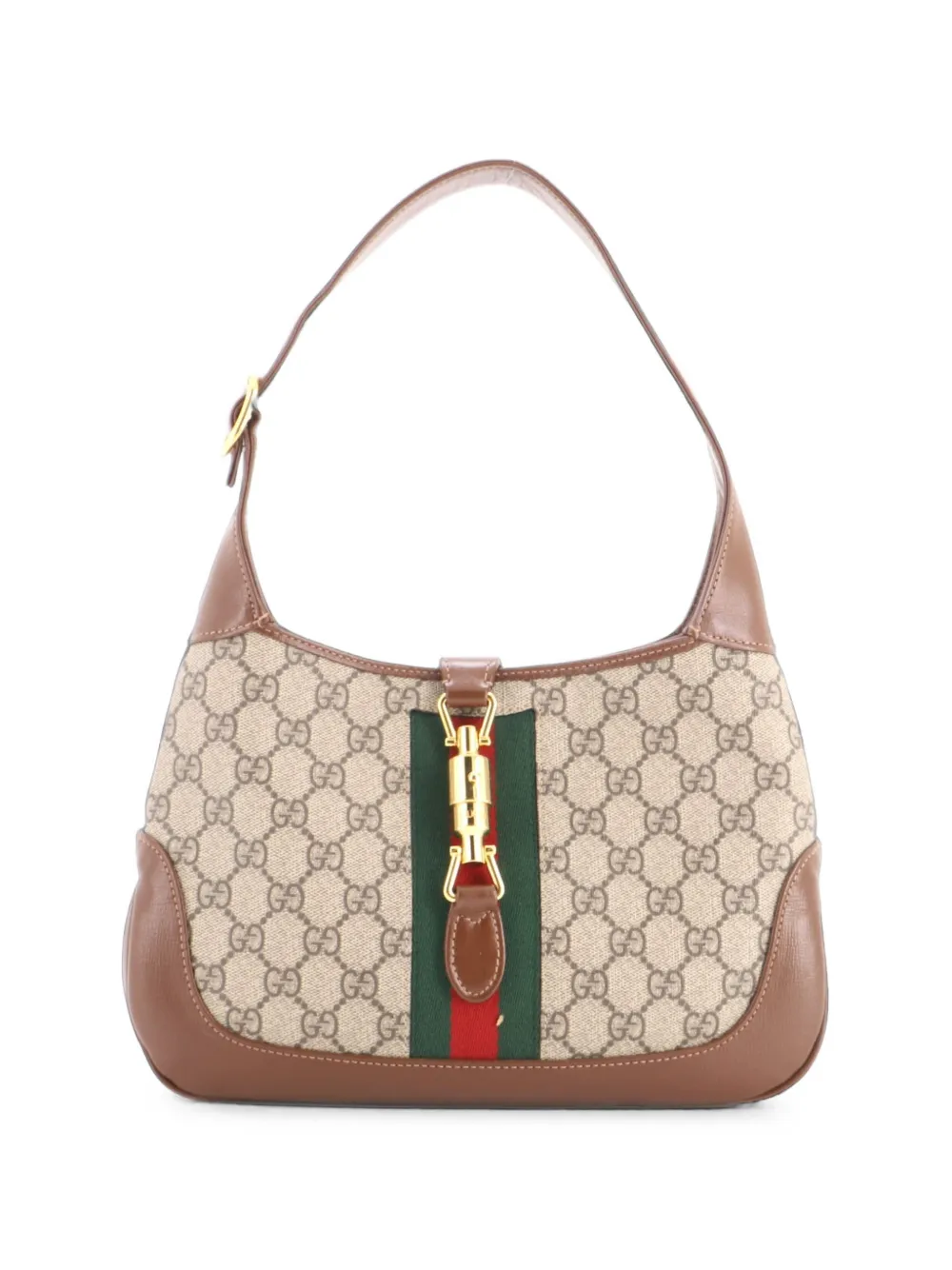 Gucci Pre-Owned Jackie 1961 GG Coated Canvas Small hobo bag - Marrone