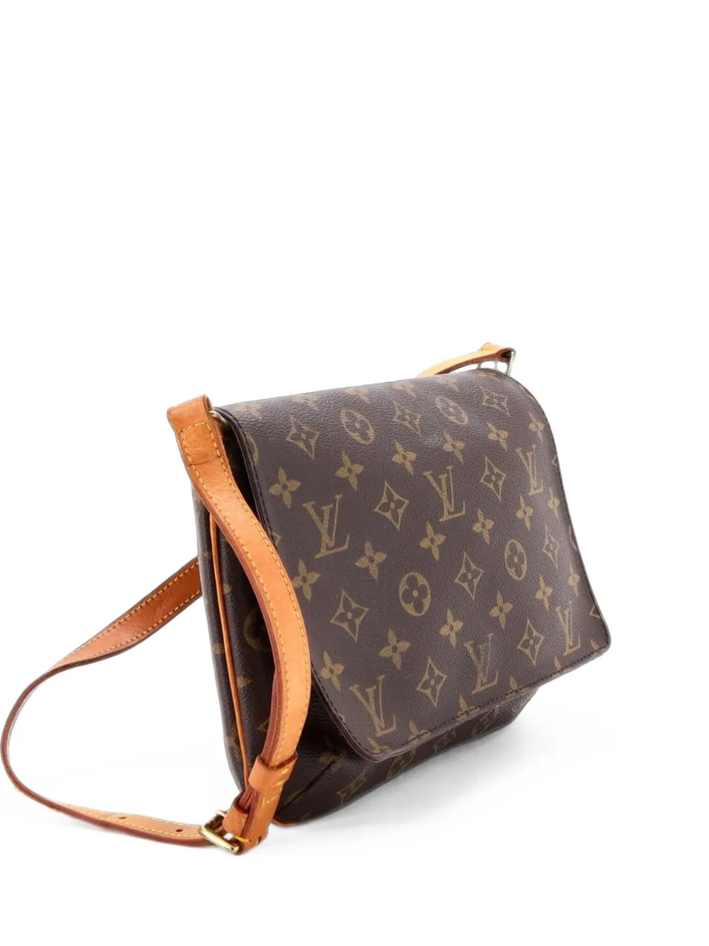 Louis Vuitton Pre-Owned Musette Tango Handbag Monogram Canvas shoulder bag - Marrone