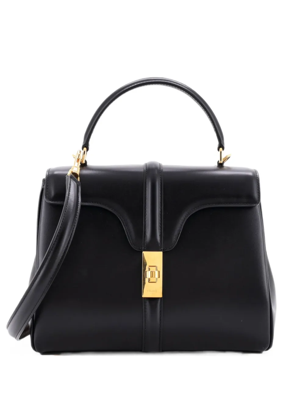 Celine Pre-Owned petit sac à main 16 en cuir de veau - Noir Celine Pre-Owned petit sac à main 16 en cuir de veau - Noir